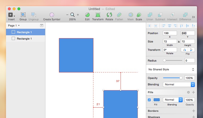 Sketch App的对齐工具